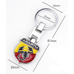 Fiat metal keyring